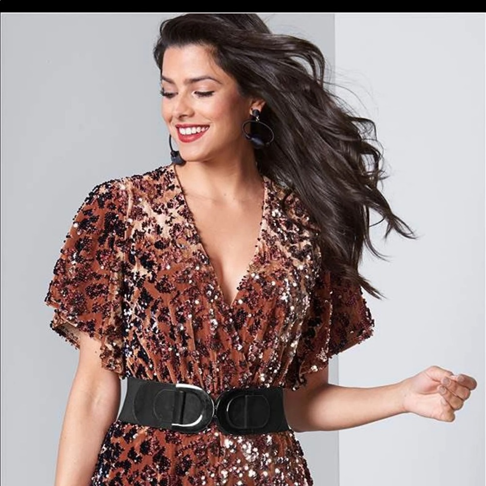 Venus sequined Romper nwot size medium